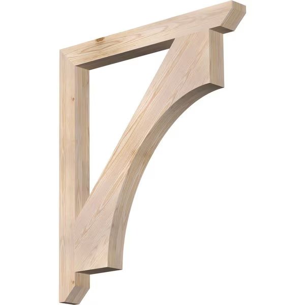 Westlake Slat Smooth Bracket, Douglas Fir, 3 1/2